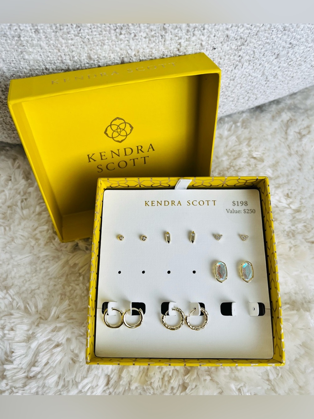 Kendra Scott 6-Pc. Set Assorted Crystal Stud & Hoop Earrings